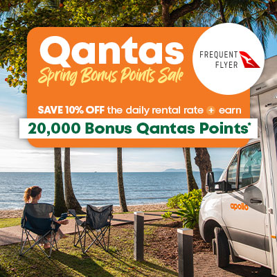 Apollo x Qantas - Spring Bonus Points Sale - 10% Off Daily Rental Rate + Earn 20,000 Bonus Qantas Points